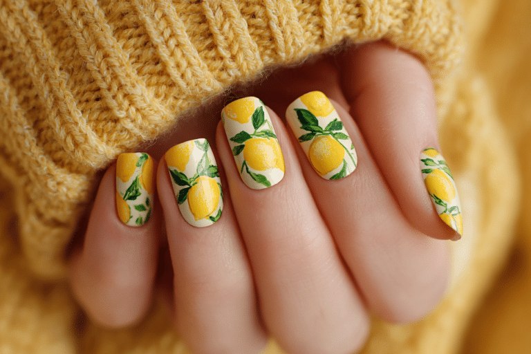 20 Lemon Nails That'll Add a Citrus Pop to Your Mani Game