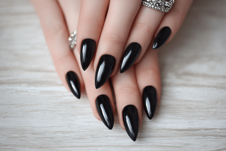 Black Acrylic Nails Stiletto Ultimate Guide to Bold Nail Art