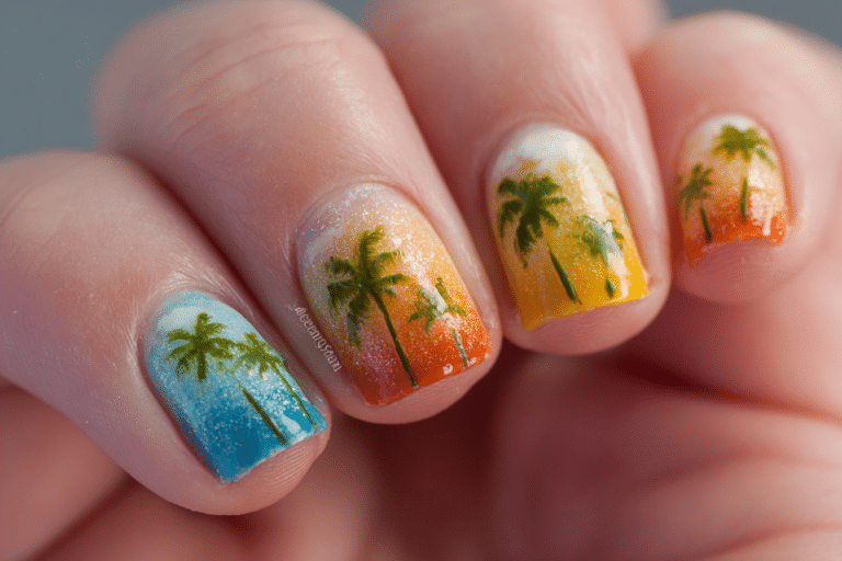 Tropical Beach Nail Art Inspiration