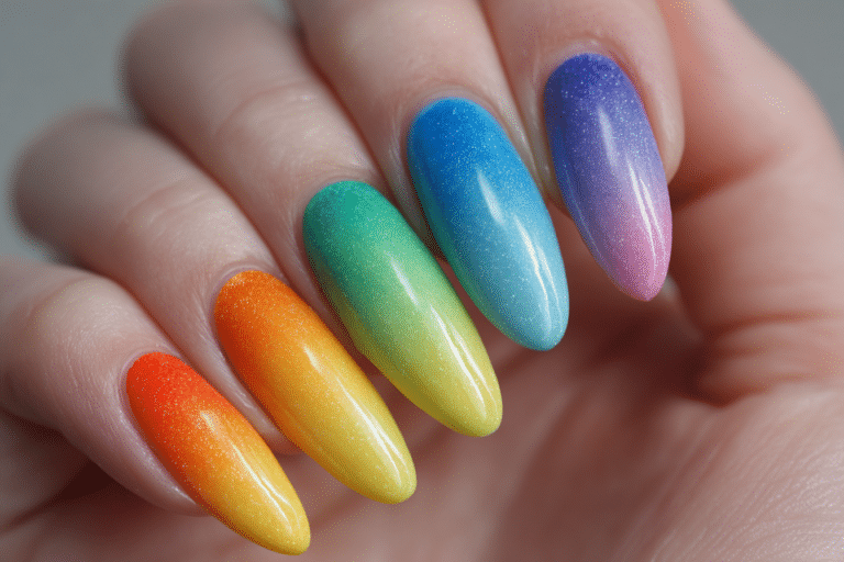 Rainbow Acrylic Nails Almond Complete Guide to Colorful Nail Art