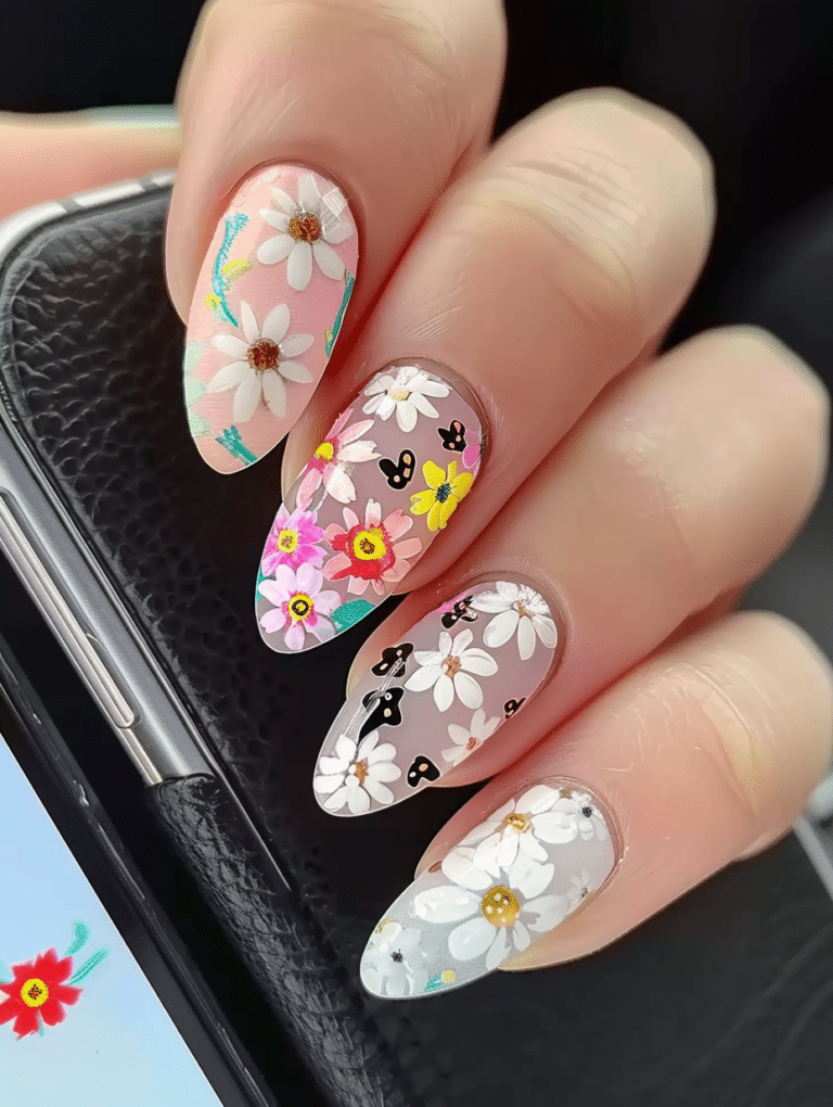 Flower Nail Art Stickers