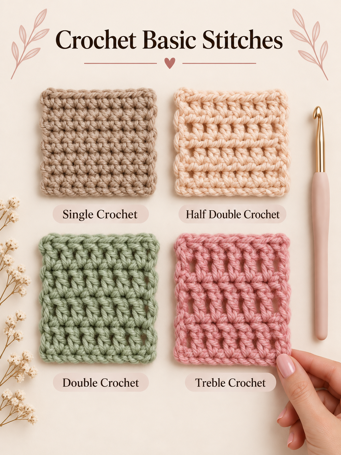 Basic Crochet Stitches