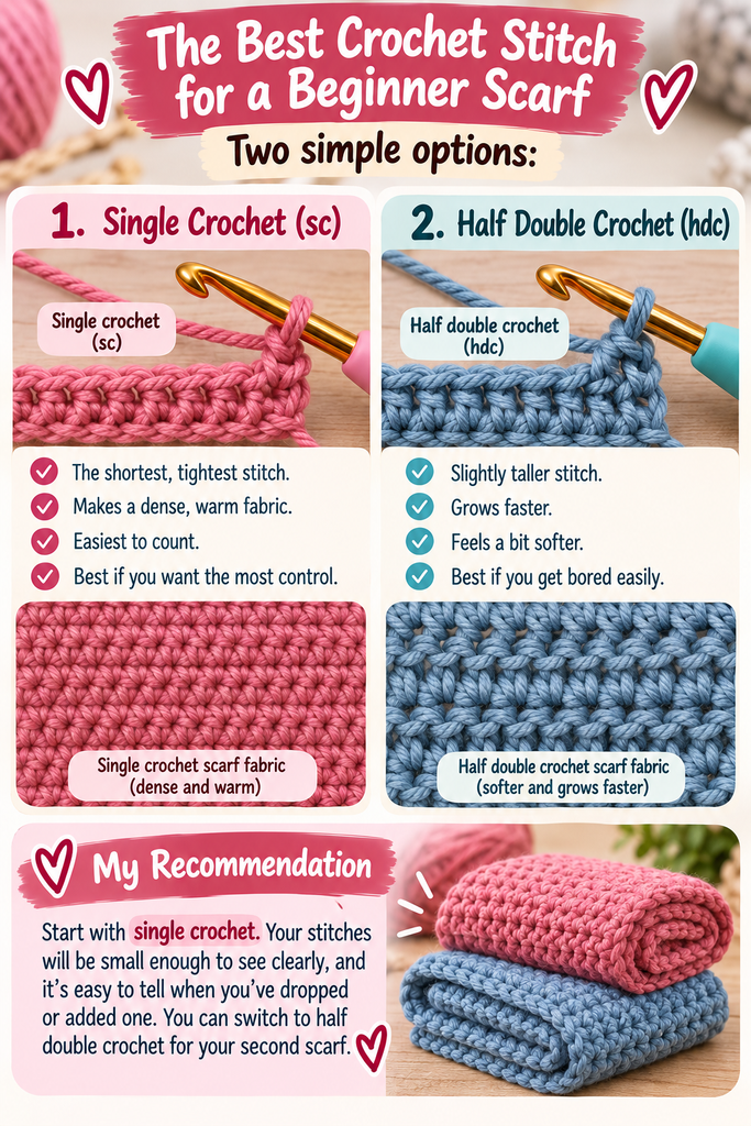 What Is the Best Crochet Stitch for a Beginner Scarf