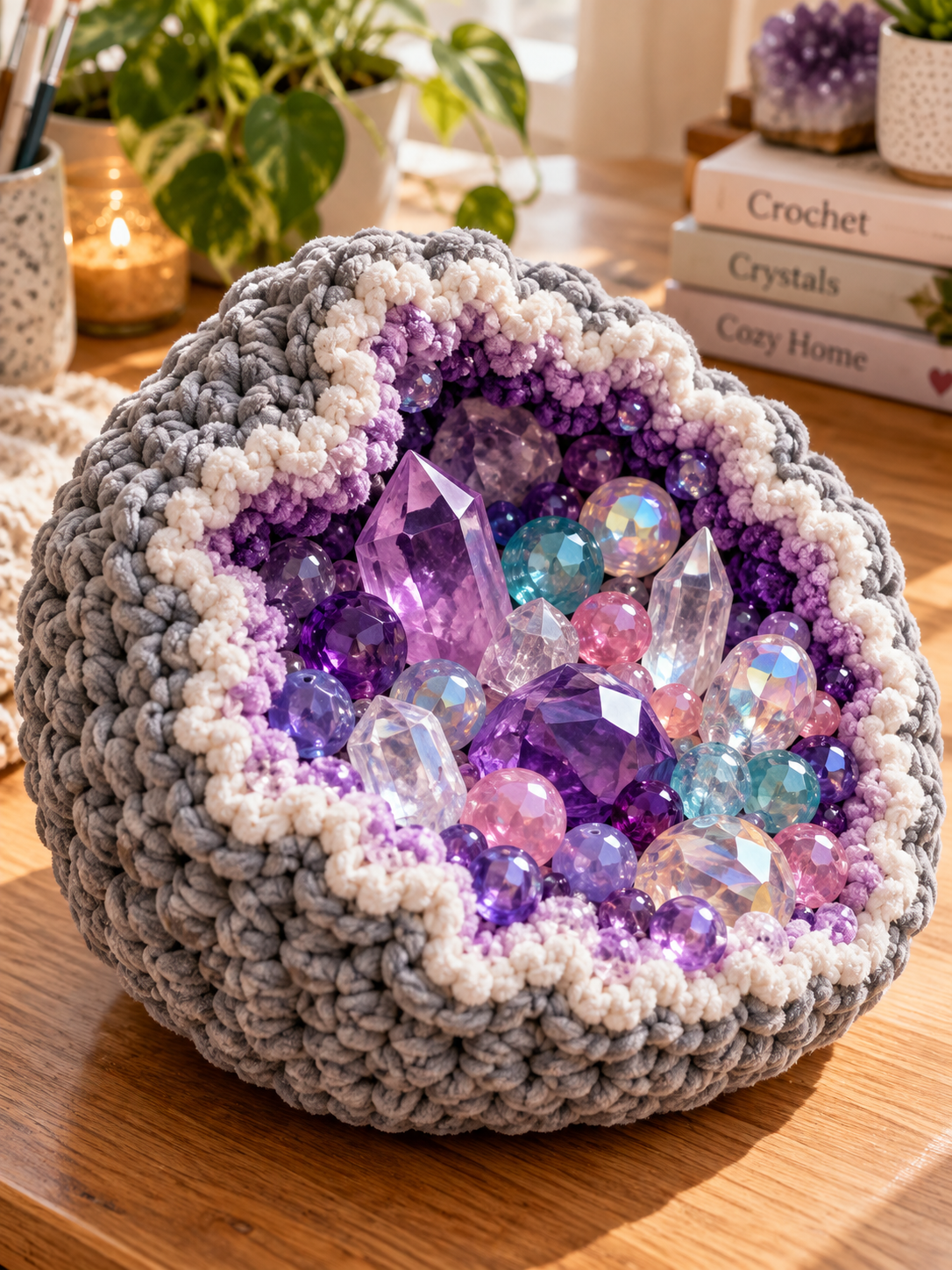 Crochet Geode Patterns: 12 Free & Paid Designs + Bead Guide