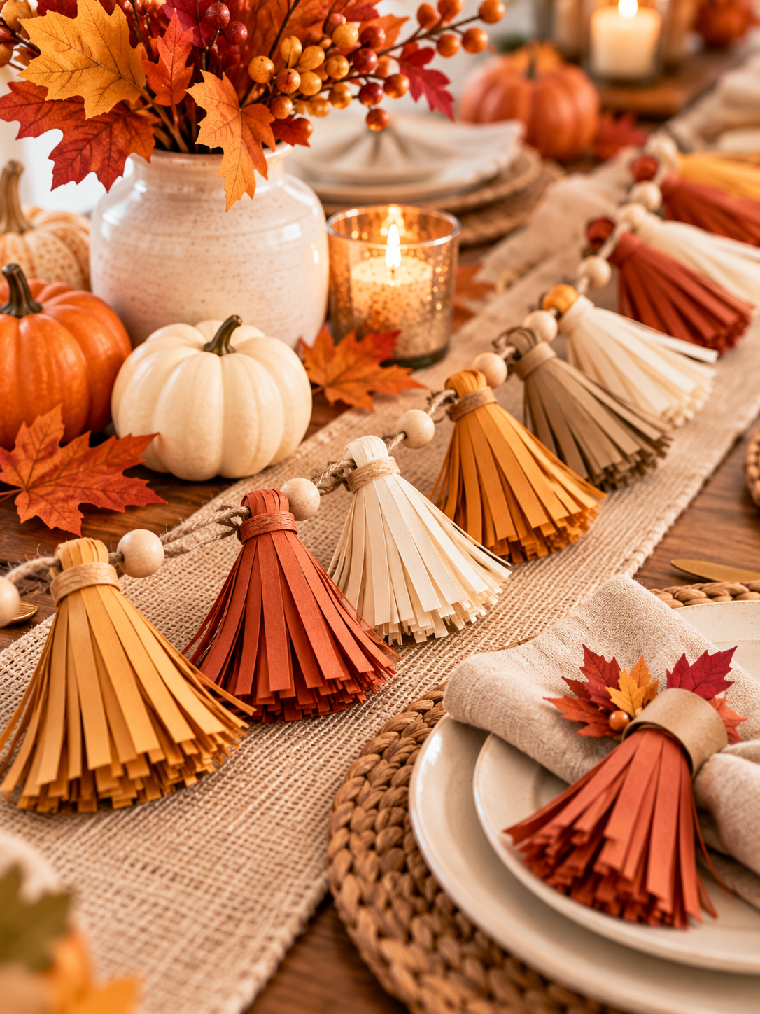 Paper Fringe Table Accents