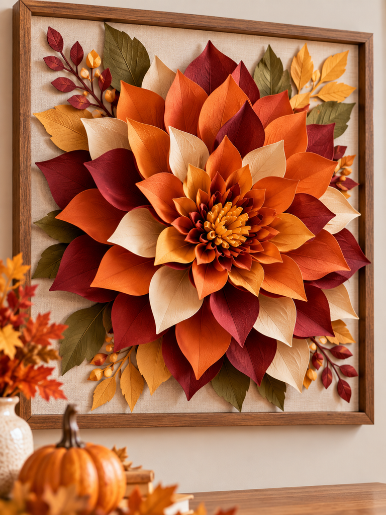 4. Paper Dahlia Wall Art