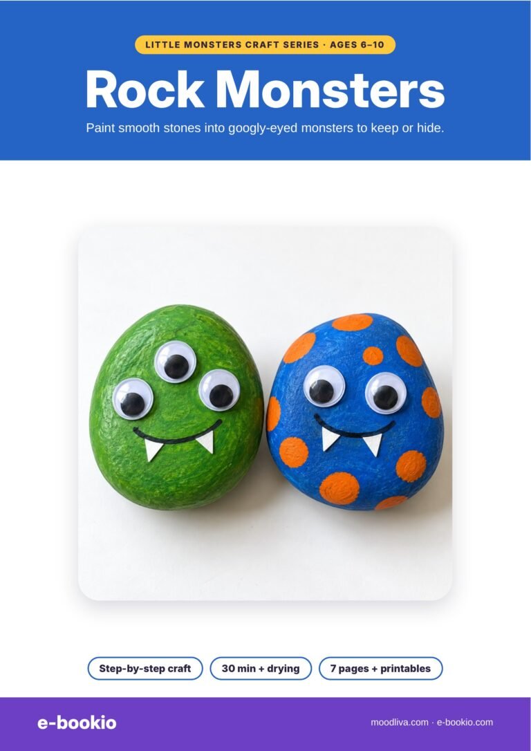 Rock Monsters – Kids Painting Craft (PDF)