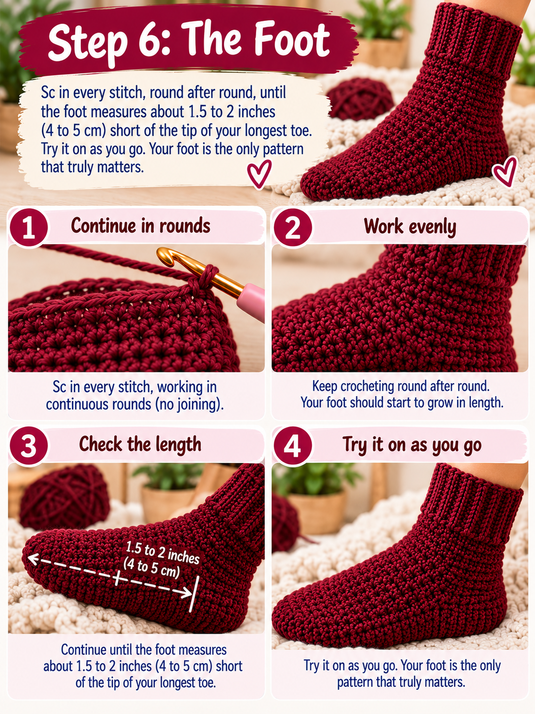 Step 6: The foot