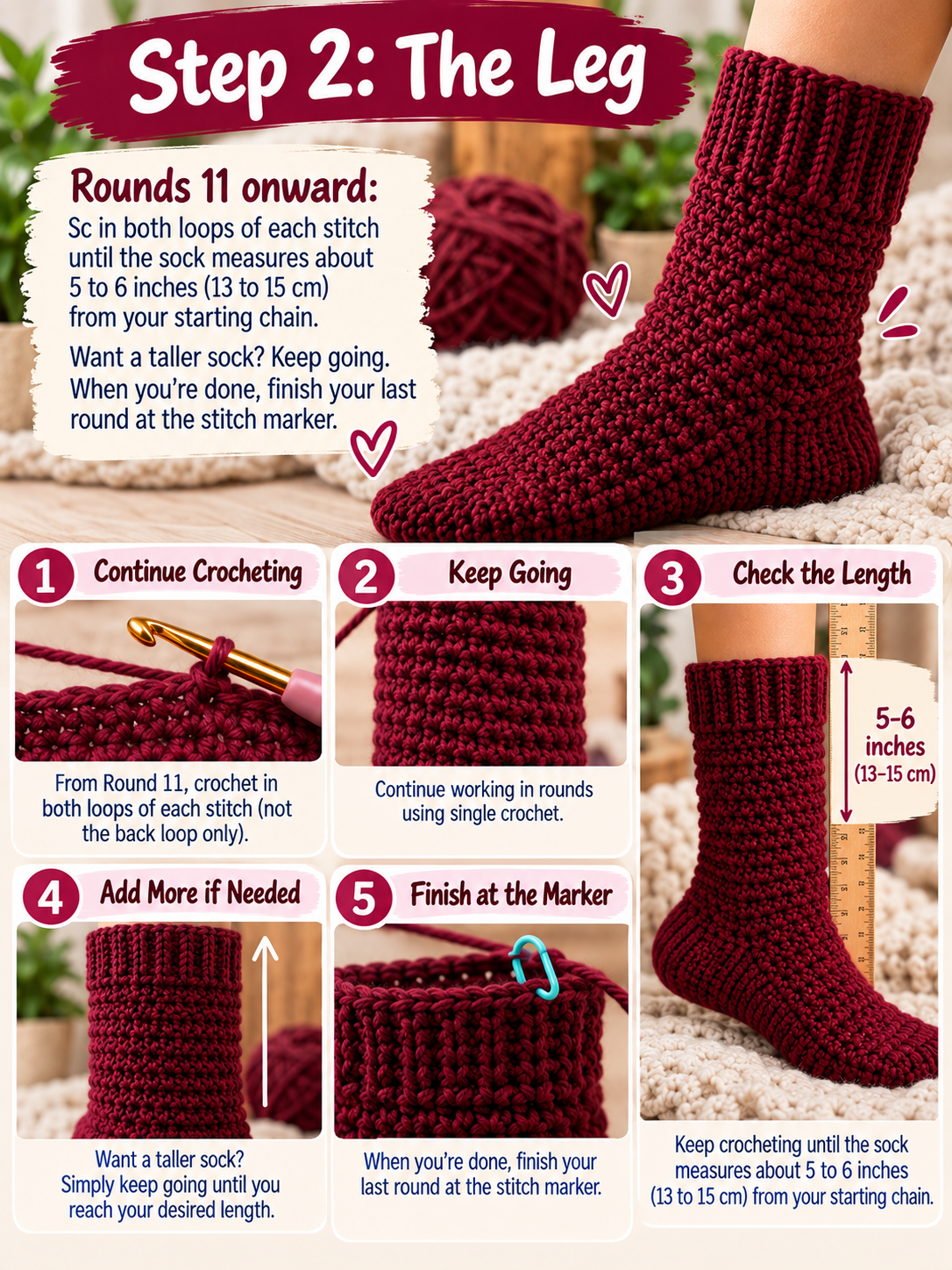 Step 2: The leg